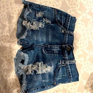 Girls denim shorts. Size 7